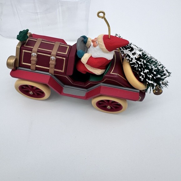 Hallmark 1995 Santa's Roadster Here Comes Santa Car Christmas Ornament - Picture 6 of 9